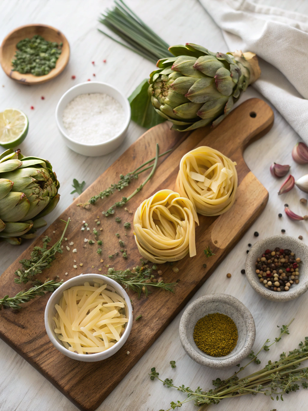 Artichoke Pasta ingredients