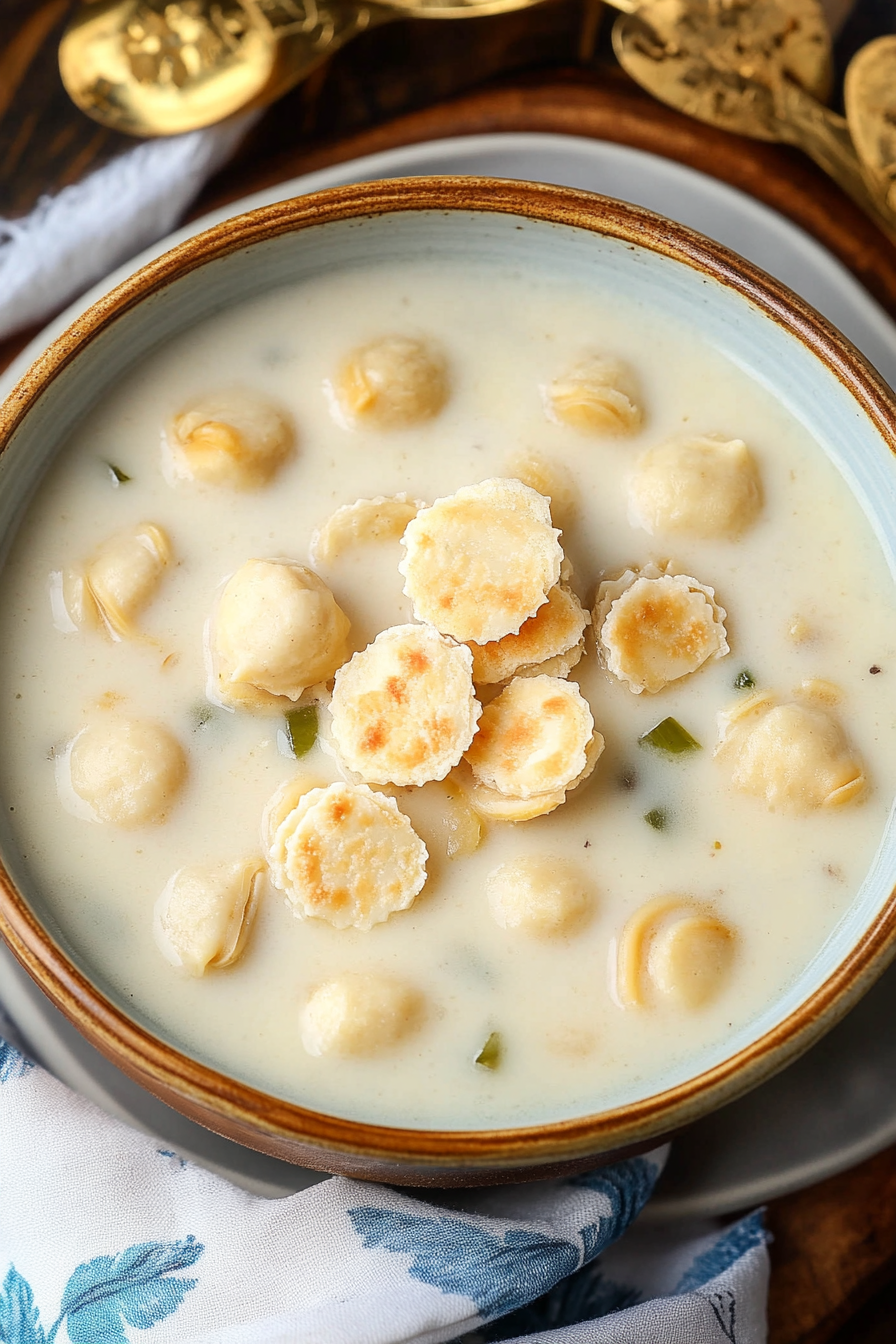 Clam Chowder Recipe Final Dish Presentation